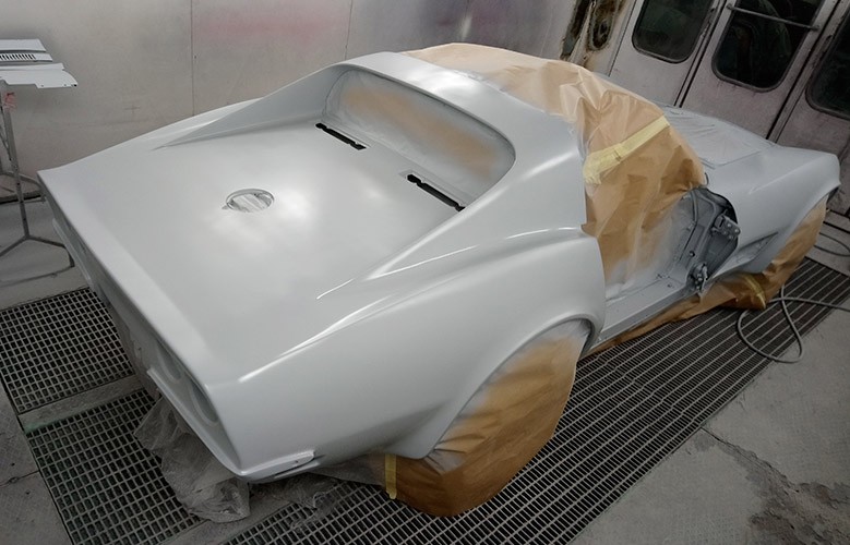 Corvette Stingray : pendant restauration